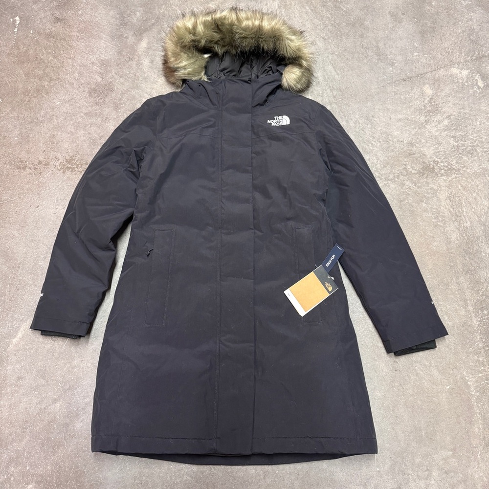 The North Face Women's Black Parka with Faux Fur Hood